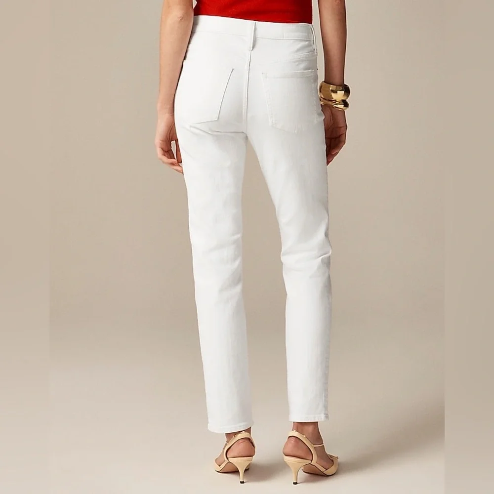 NWT J.Crew White Denim Slim Fit Jeans Size 27 Casual Closet Staple Preppy